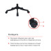 Крісло АКЛАС Доріан BL TILT Чорний (K-01 black OS-3000 Black)