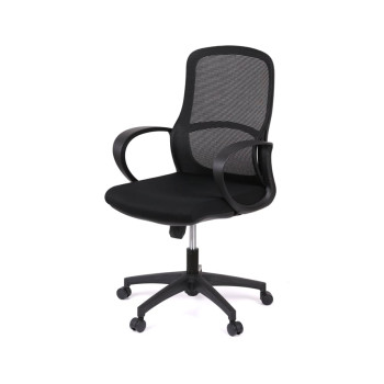 Крісло АКЛАС Арніс Memory Foam TILT Чорний (OS-3000 Black LVB-308 Black)
