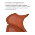 Крісло АКЛАС Доріан BL TILT Помаранчевий (K-09 Orange OS-3000 Black)