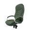 Крісло АКЛАС Валенсія Soft CH MB Зелений (Шкіра Lux LC-green)