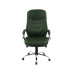 Крісло АКЛАС Валенсія Soft CH MB Зелений (Шкіра Lux LC-green)