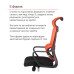 Крісло АКЛАС Доріан BL TILT Помаранчевий (K-09 Orange OS-3000 Black)