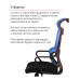Крісло АКЛАС Доріан BL TILT Синій (K-08 Blue OS-3000 Black)