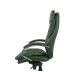 Крісло АКЛАС Валенсія Soft CH MB Зелений (Шкіра Lux LC-green)
