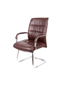 Кресло конференционное АКЛАС Визеу CF Коричневый (PU Dark Brown)