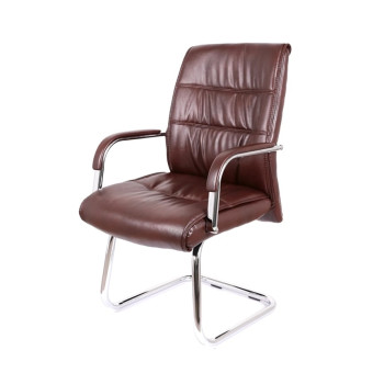 Кресло конференционное АКЛАС Визеу CF Коричневый (PU Dark Brown)