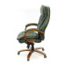 Кресло АКЛАС Валенсия Soft EX MB Зеленый (Кожа Lux LC-green)