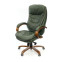 Кресло АКЛАС Валенсия Soft EX MB Зеленый (Кожа Lux LC-green)