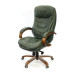 Кресло АКЛАС Валенсия Soft EX MB Зеленый (Кожа Lux LC-green)