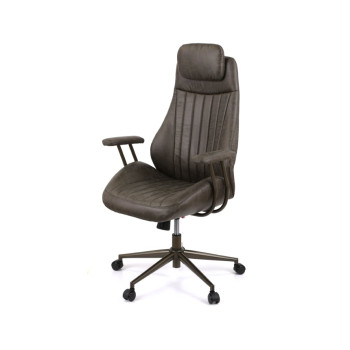Кресло АКЛАС Саленто R-SR 9663-14P Серый (Темно-серый)
