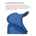Крісло АКЛАС Доріан BL TILT Синій (K-08 Blue OS-3000 Black)