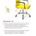 Кресло АКЛАС Кап FX СН TILT Желтый (PU yellow)