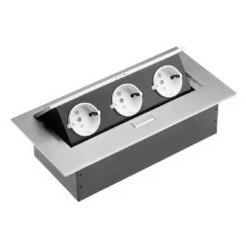 Врезной настольный удлинитель, прямоугольный AE-PB03GS-53