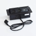 Врізний подовжувач з USB WISTOPH WP201 на 2 розетки+2USB Black