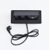 Врізний подовжувач з USB WISTOPH WP201 на 2 розетки+2USB Black